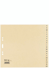 Register A - Z aus Papier Tauenregister A4 - 20-teilig halbe Höhe