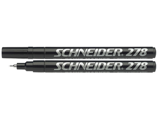 Lackmarker 0,8 mm schwarz Schneider 278